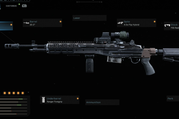 Call of Duty Warzone : EBR-14, accesoires et équipement pour Modern Warfare